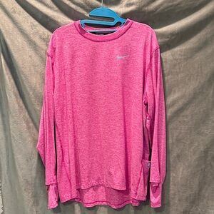 Nike Pink Long Sleeve Running Top